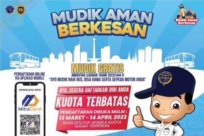 Mudik gratis, Mudik Gratis Lebaran 2023, mudik departemen perhubungan, mudik naik bus, mudik bawa motor