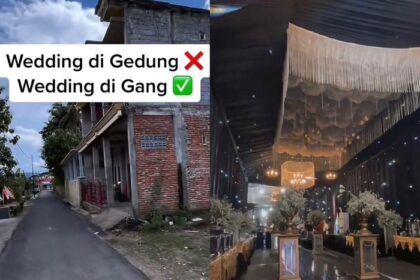 Viral Pernikahan di Gang, Dekorasi Hotel Bintang Lima, @bintangteropr7
