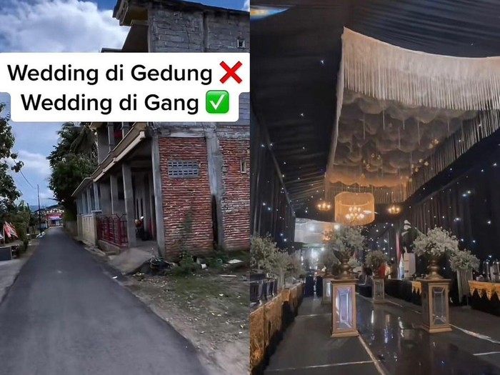Viral Pernikahan di Gang, Dekorasi Hotel Bintang Lima, @bintangteropr7